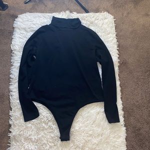 Boohoo Black Turtleneck Bodysuit Size 16